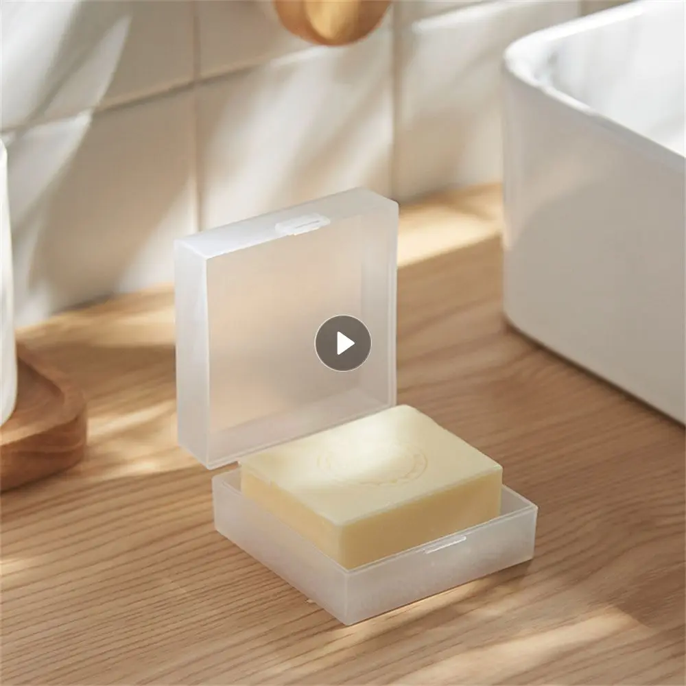 Portable Travel Soap Box Round Edges And Corners Native Material Compact Design Environmental Protection Soap Storage Box