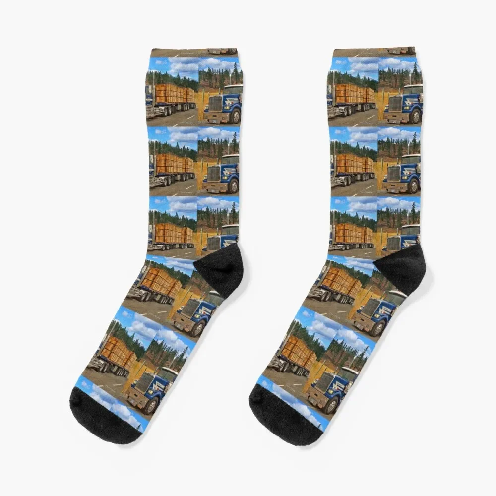 

Lumber Truck Socks with print Running Girl'S Socks Men's