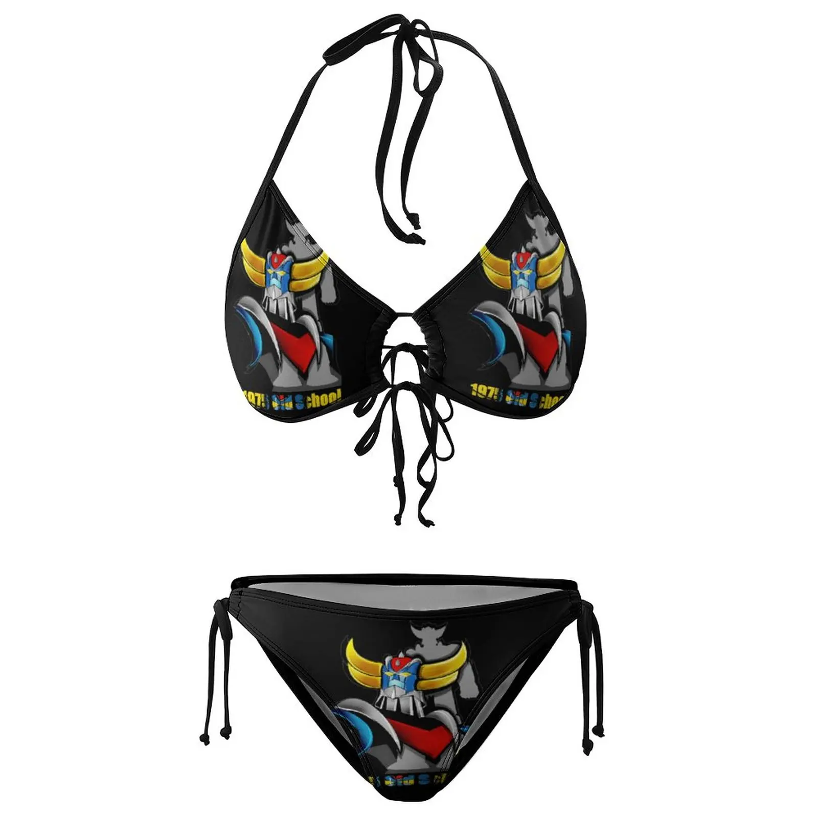 Goldoraks  Grendizer 1975 OLD SCHOOL Bikini Swimming Costume Exotic Bikinis Humor Beach Vintage Swimsuit Classic