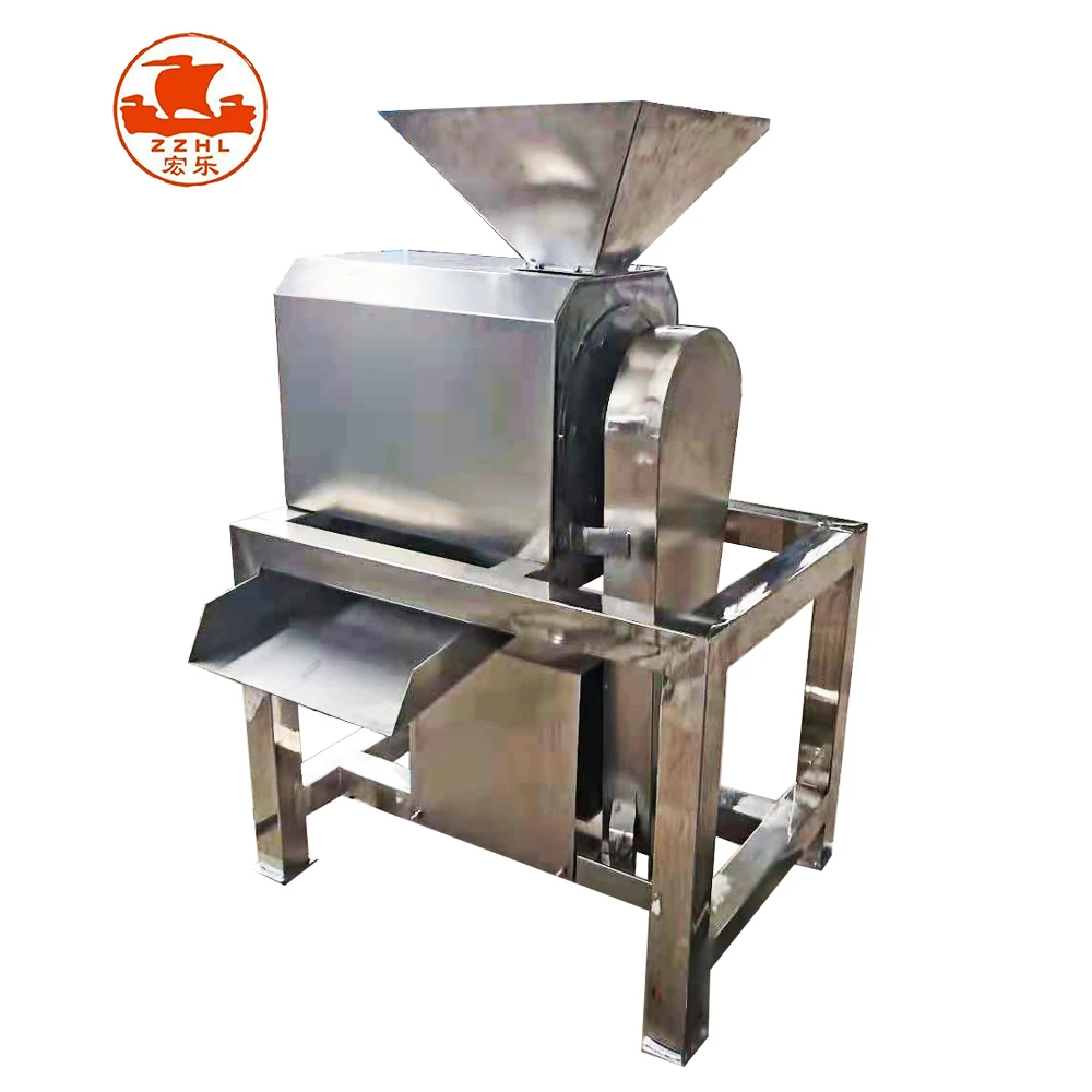 Tomato Crushing Pulping Machine Pulp Extractor Grinder Fruit Pulp Beater Depulper and Seed Separator Machine