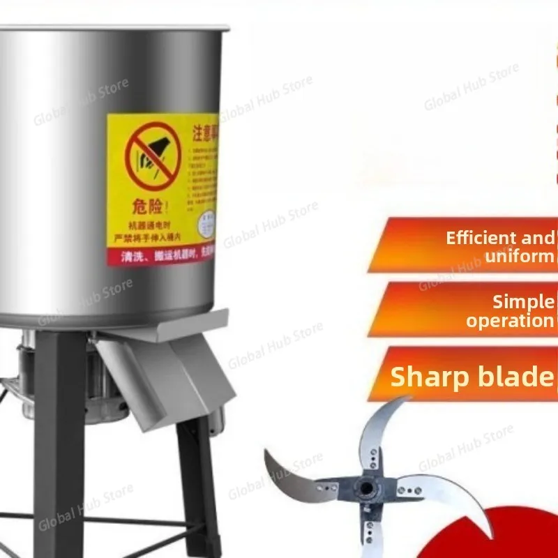 Stainless Steel Grass Chipper, Multi-functional Hay Cutter, Corn Chipper, New Chicken and Duck Chipper, Household Grass Chipper
