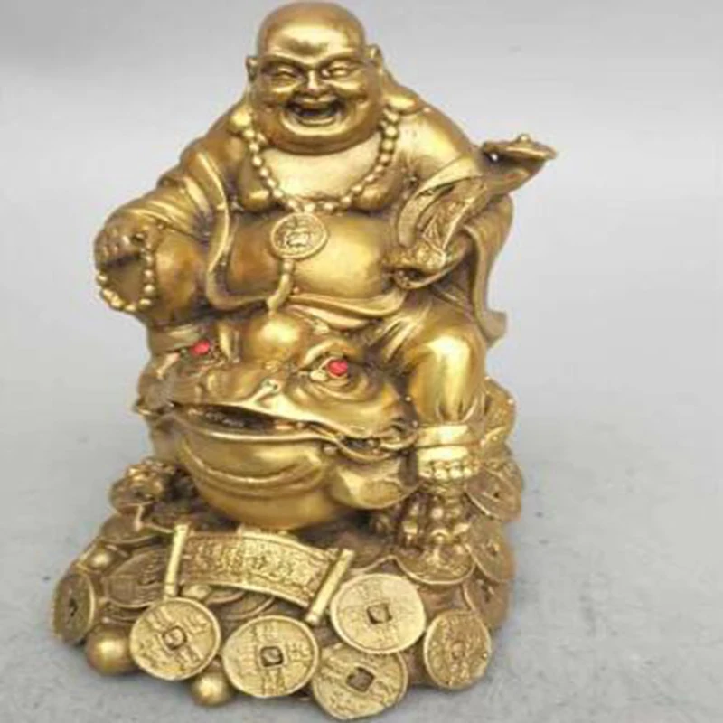 

Китай, Seiko, резьба из чистой латуни, Будда maitreya, сидящее золото, фотоэлемент