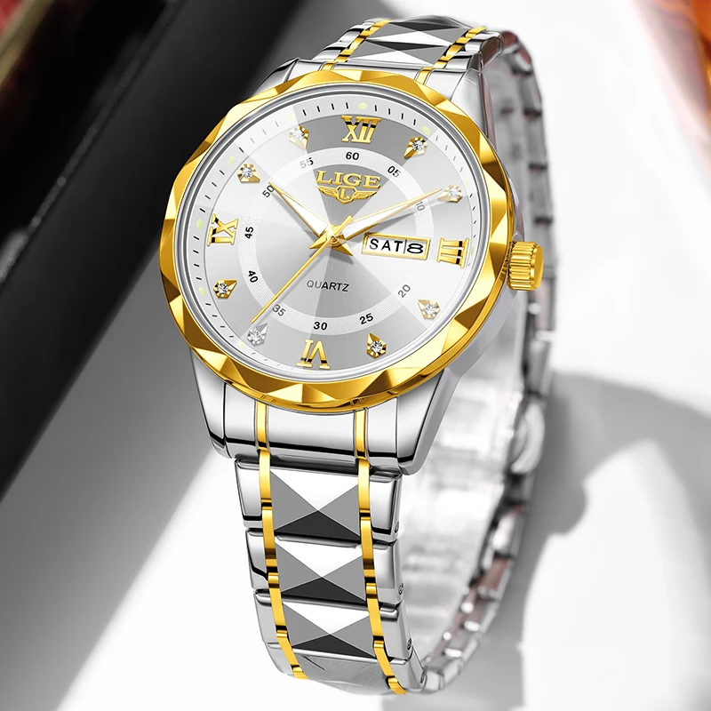

LIGE 2026 Top Luxury Mens Watch Fashion Casual Quartz Wristwatches Waterproof Luminous Date Steel Watches Men Gifts Reloj Hombre