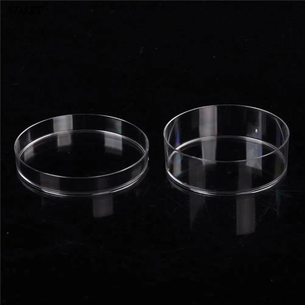 10PCS Practical Sterile Petri Dishes with Lids for Lab Plate Bacterial Yeast Chemical Instrument Lab Supplies