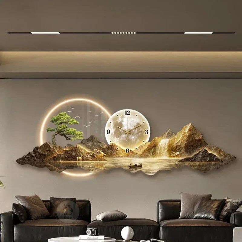 Metal Wall Art Fashion Wall Clocks Simple Nordic Cute Silent Design Creative Interior Wall Watch Aesthetic Reloj Home Decoration