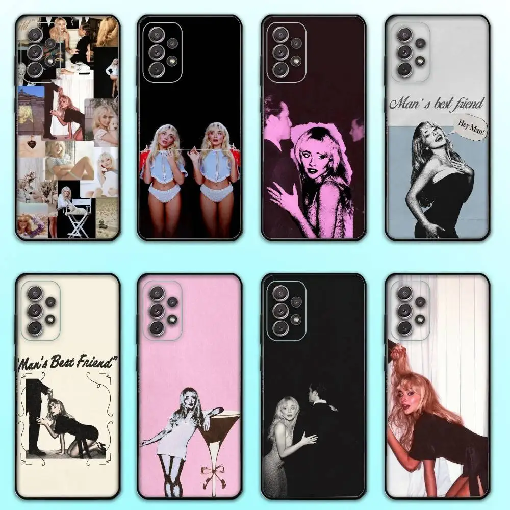 

Sabrina Carpenter Mans Best Friend Phone Case For Samsung S 25,24,23,22,30,21,10,9,Ultra,Plus,Lite,FE,4,5 G Soft Black Case