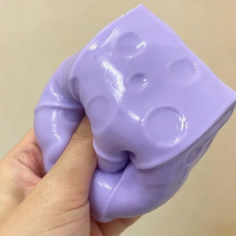Blauer Blaubeer-Käsekuchen-Squishy-Spielzeug, superweicher Stressball, Stressabbau-Squeeze-Ball, Fingerdruck-Entlastungs-Squeeze-Spielzeug für Erwachsene – Detail 5