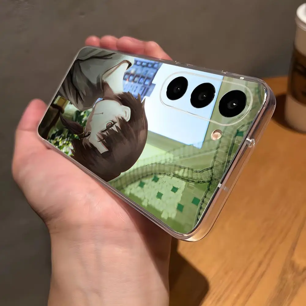 Serial Experiments Lain Phone Case For Samsung S26 S25 Plus S24 Plus S22 Ultra S23 FE S21 Plus S21 Ultra Transparent Cover