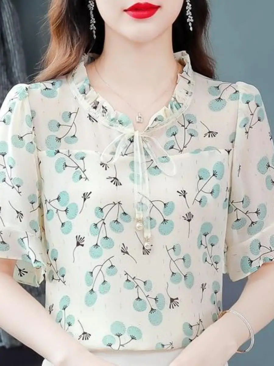 nova-blusa-feminina-de-verao-2025-estilo-chines-com-manga-curta-estampa-floral-efeito-emagrecedor-para-maes-de-meia-idade