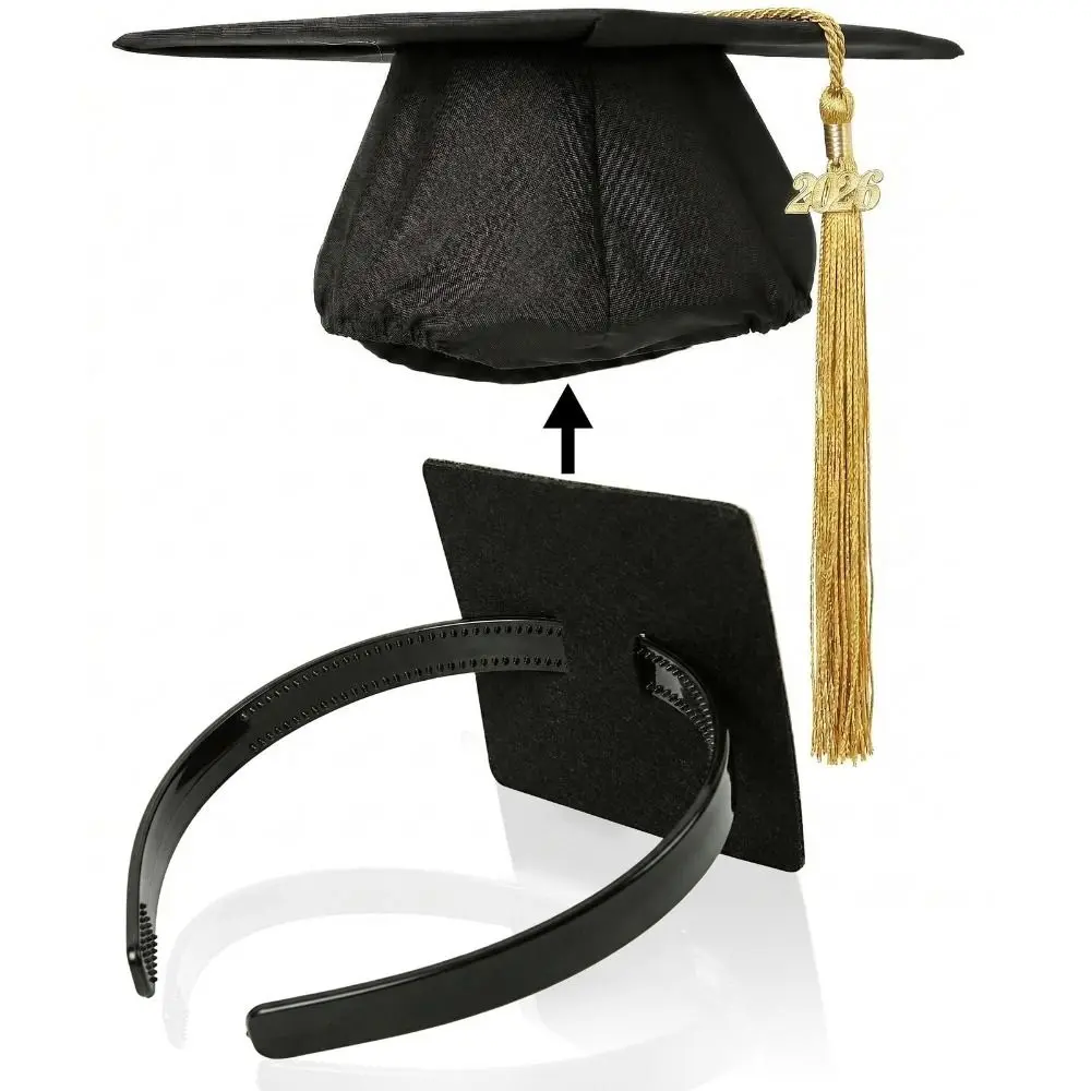 Invisible Graduation Cap Headband Protective Hairstyle Creative Bachelor Hat Insert Headpiece Comfortable Firm Design