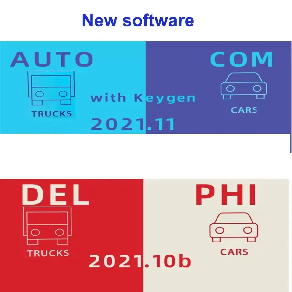 

Newest With keygen Delphis 2021.10 Auto+2020.23 COM Autocoms 2021.11 ds150e cdp software Orpdc support 2021 year model car truck