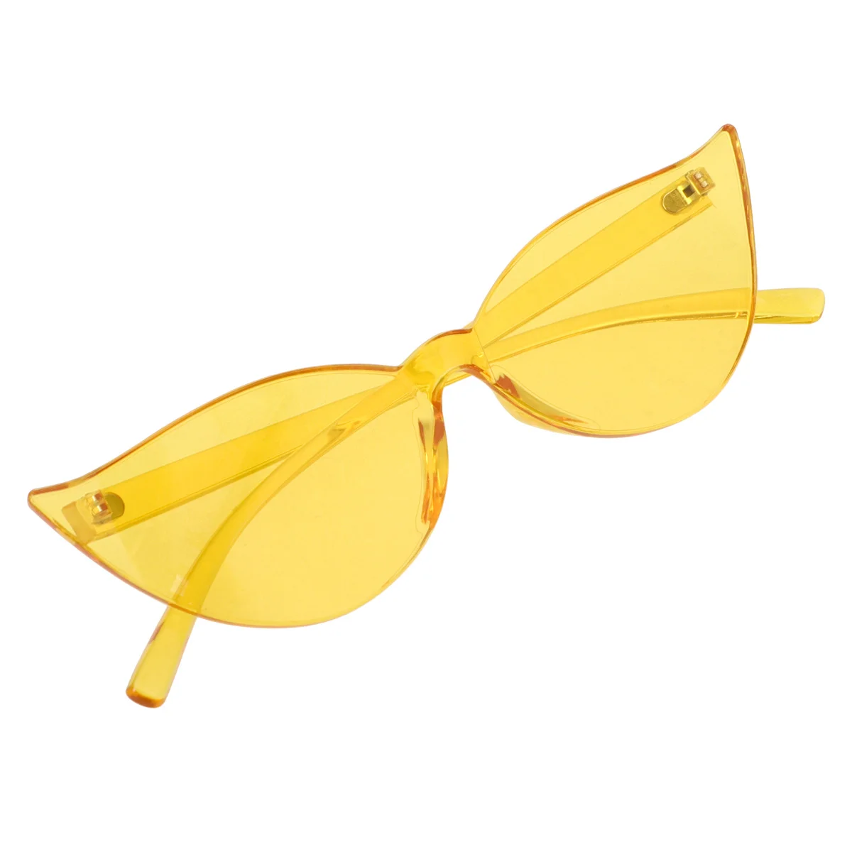 

Cat Eye Sunglasses Yellow Stylish Lightweight Eyewear for Women Beach Party Decorative Glasses Fashionable Gift