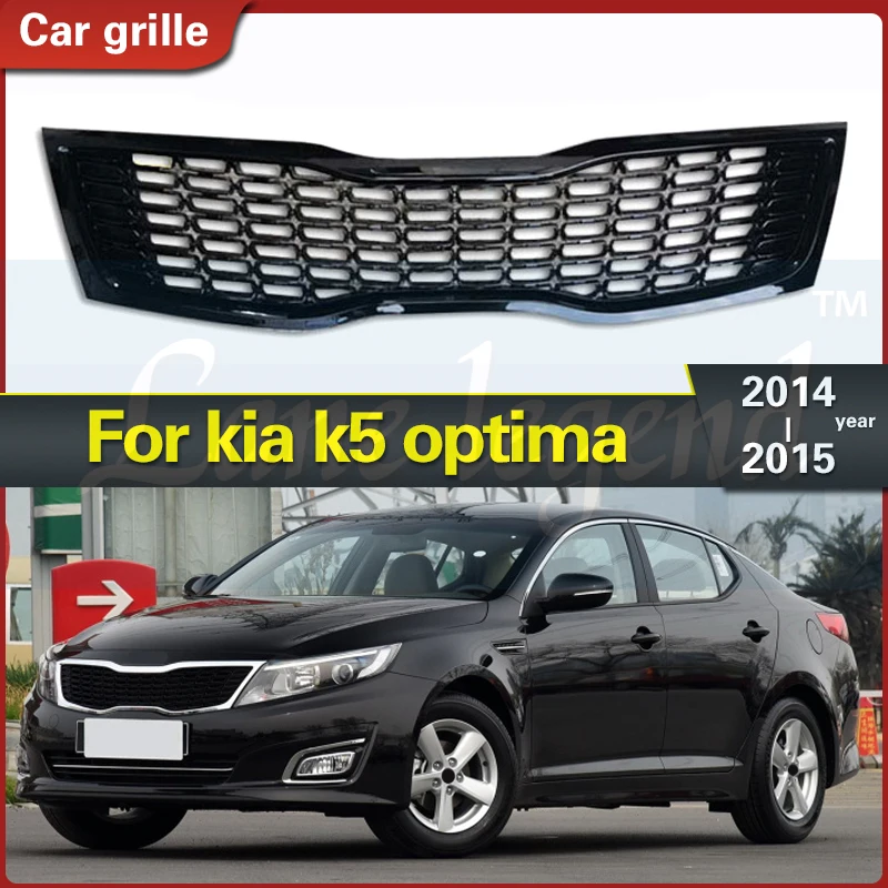 BLACK Front Bumper Grill Radiator Grille FITS for Kia K5 Optima 2014-2015 Racing Grills