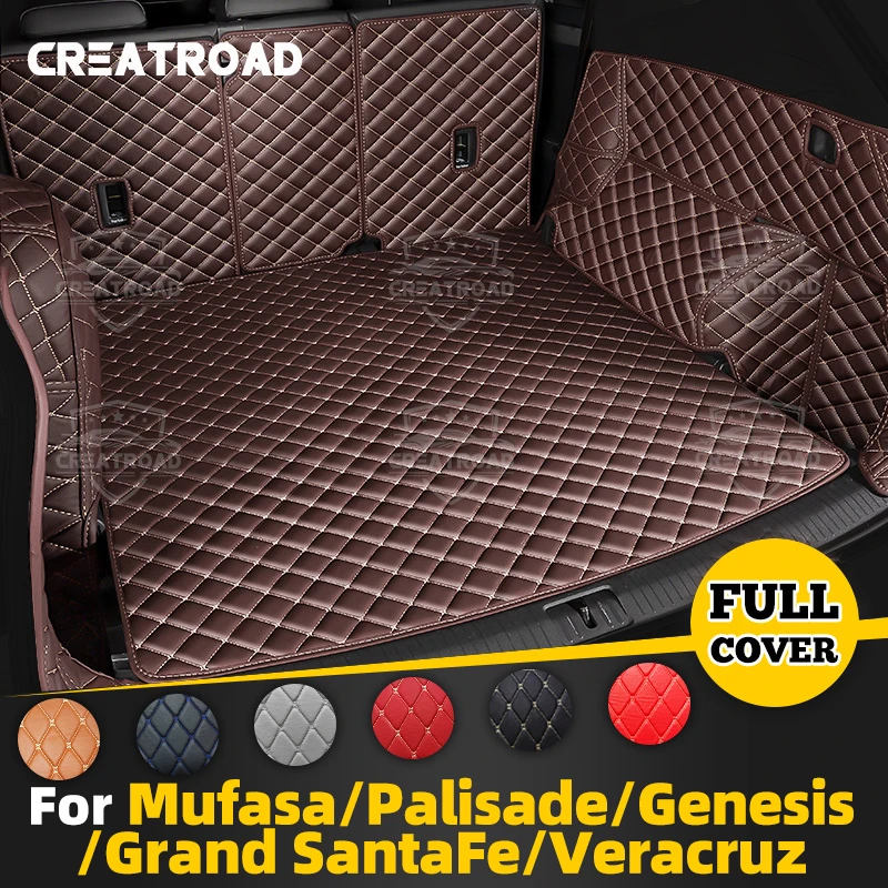 

Для Hyundai Mufasa、Palisade、Genesis、Grand SantaFe、Veracruz авто полное покрытие коврик в багажник автомобильный грузовой вкладыш аксессуары для интерьера