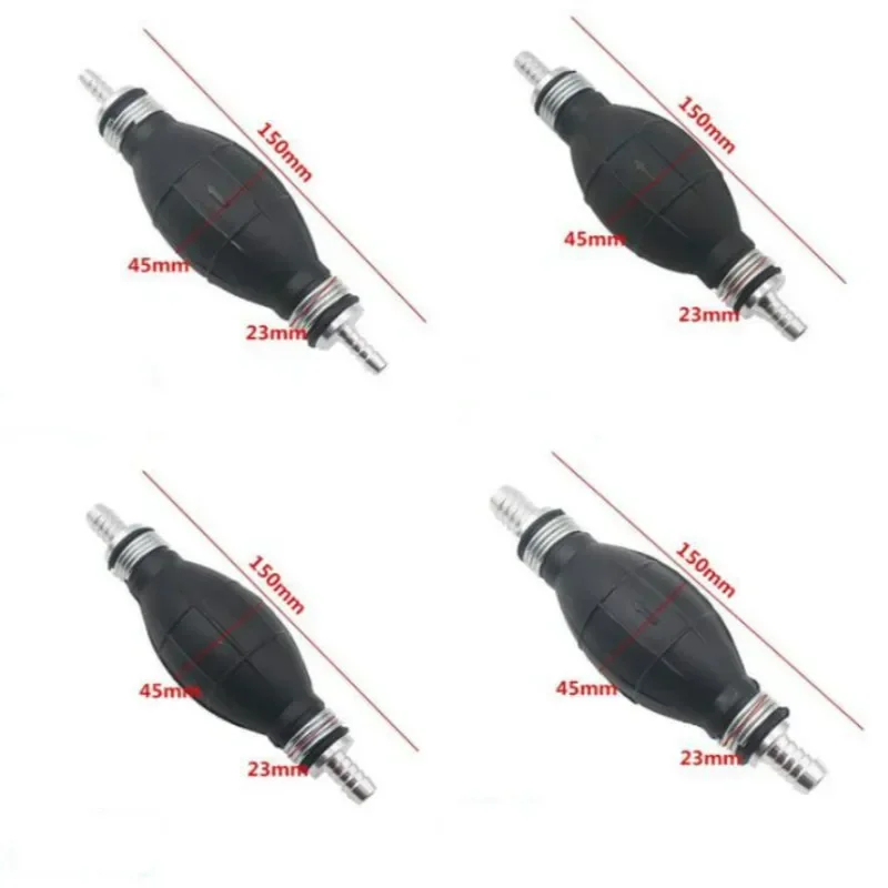 6/8/10/12mm Black Rubber Fuel Transfer Vacuum Fuel Line Hand Primer Pump Bulb Type For Boats Tractors Cars Engine