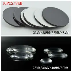 10 Pieces Clear Glass and Magnetic Stickers Fridge Magnets Handmade 25mm/30mm/40mm/50mm Glass Magnets DIY Craft Home Decoration