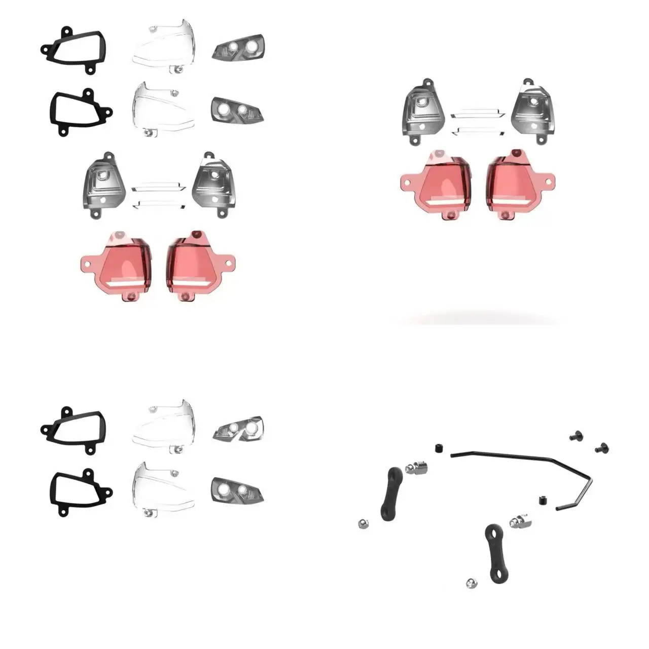 

Lei La Luo P12 front and rear lampshade (R16320) taillight cover (R16319) headlight cover (R16318) anti tilt dry (R16317)