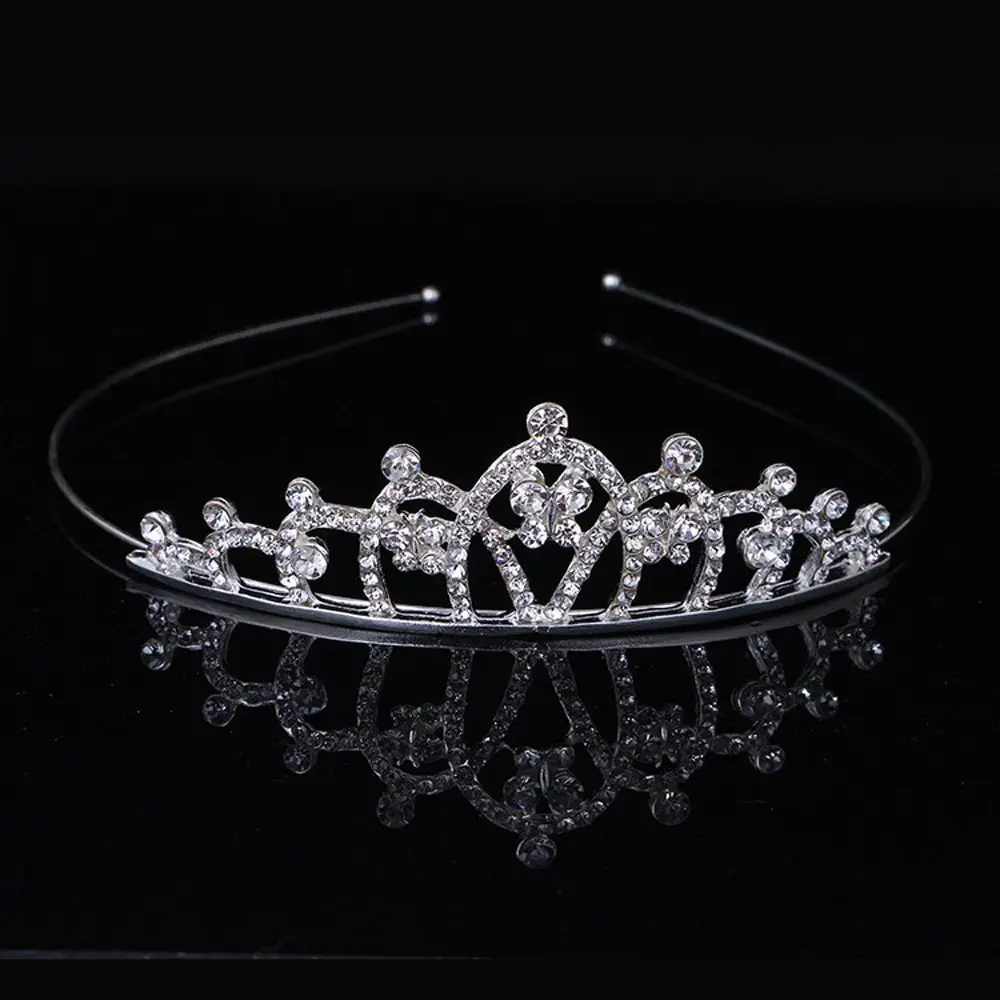 Fashion Rhinestone Crowns Headband Queen Princess Crown Hair Jewelry Children\'s Dance Performance Wedding Party Hair Accessories