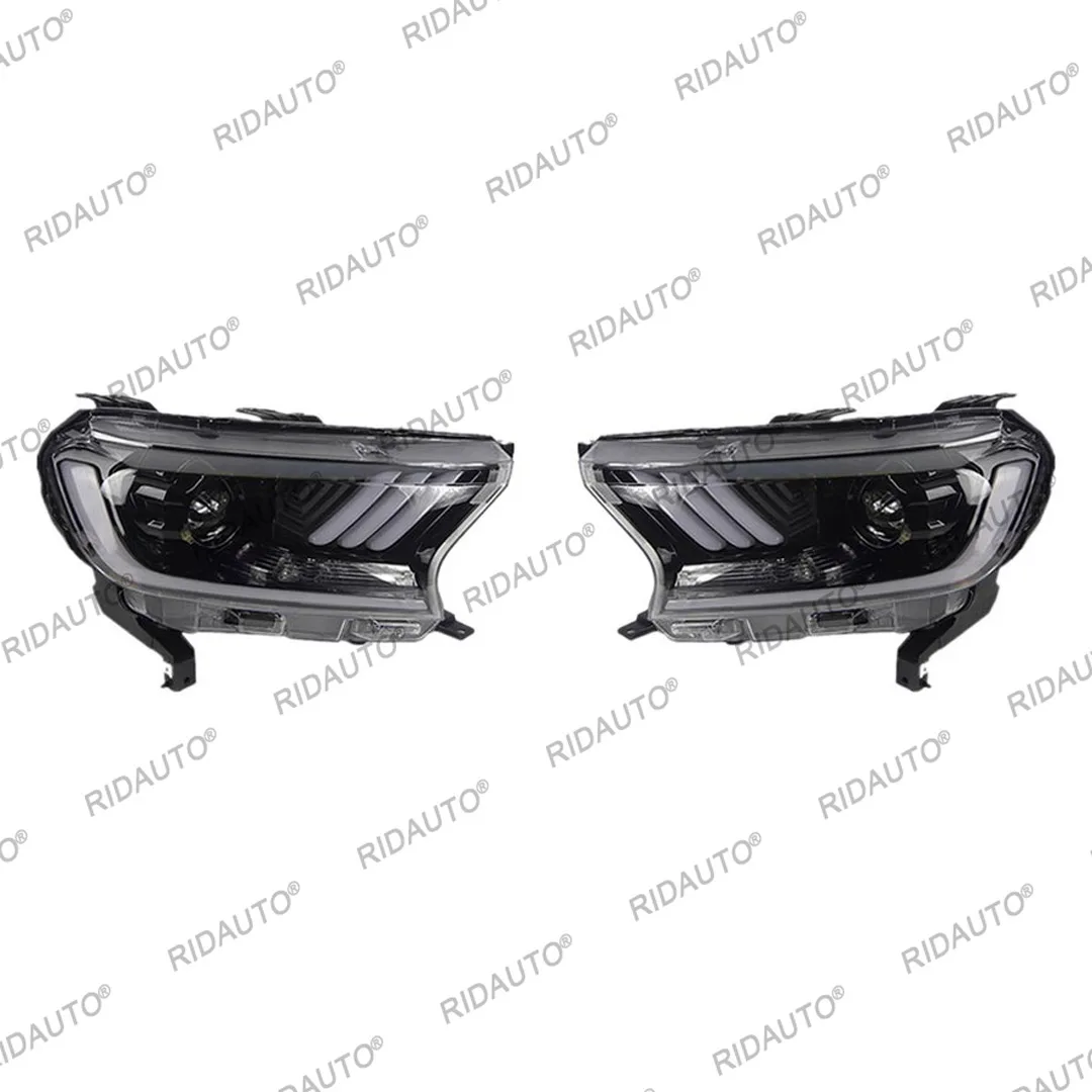 Reflektor dla Ford Ranger T7 T8 Everest 2016-2021 LED przednia lampa samochodowa montaż aktualizacja Mustang projekt LHD RHD lampka sygnalizacyjna DRL
