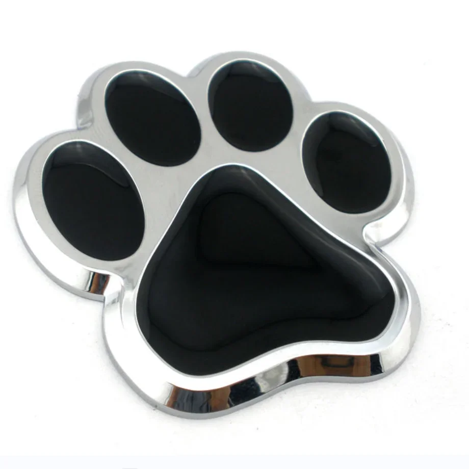

DIY 3D Black Purple Dog/Cat Animal Paw Print Self Adhesive Emblem Badge/Decal Car-Truck-RV for Tesla Model 3 Y X Bmw Benz Honda