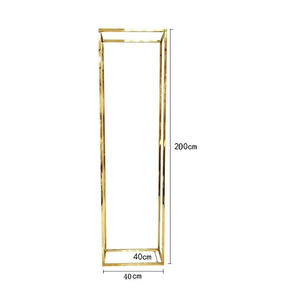 Luxuriöser Hochzeitsbogen, glänzend vergoldetes Metall, Dekoration für Blumentüren bei Outdoor-Zeremonien, Mittelpunkt für Garten-/Terrassenveranstaltungen – Detail 8