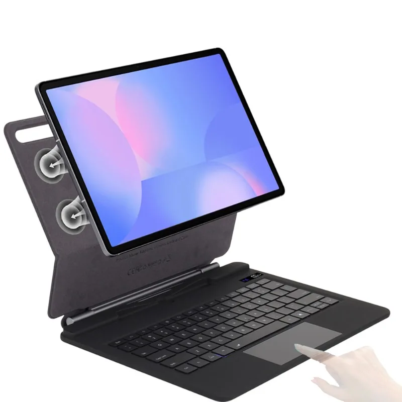 Magic Keyboard Battery Display for Samsung Galaxy Tab S10 FE+ FE Plus 13.1 inch SM-X620 X626B Backlit Keyboard with Trackpad