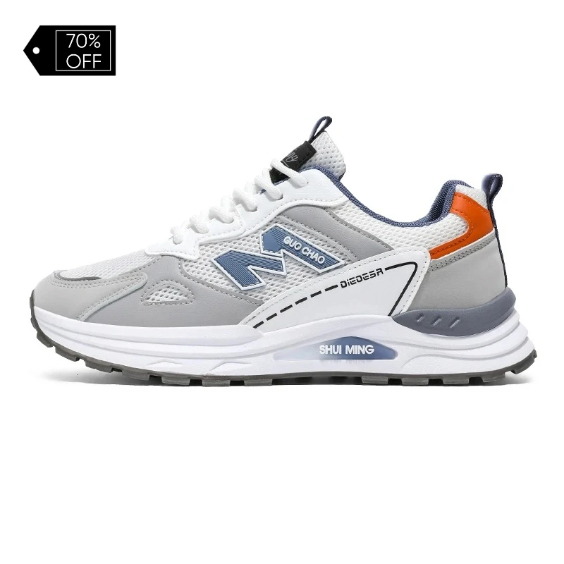 

2026Comfortable Men Running Shoes Thick Soled Wear-resistant Sneakers for Men Casual Shoes Running Male Sneakers