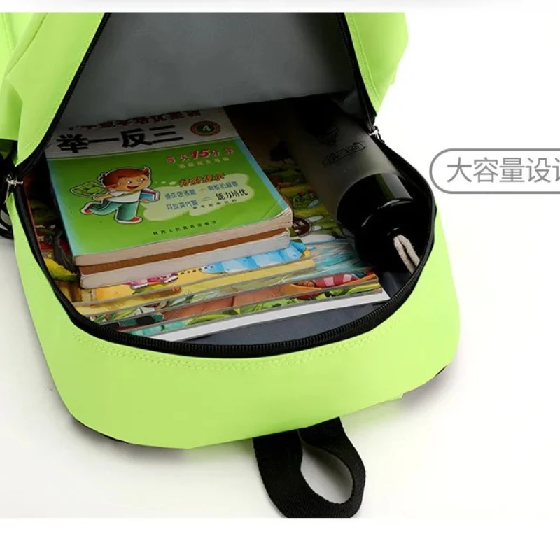 Cute Backpack Anime Letter A-Z Shoulders Bag Student School Bags Boys Girls Outdoor Sport Travel Rucksack Gift Hot Sales