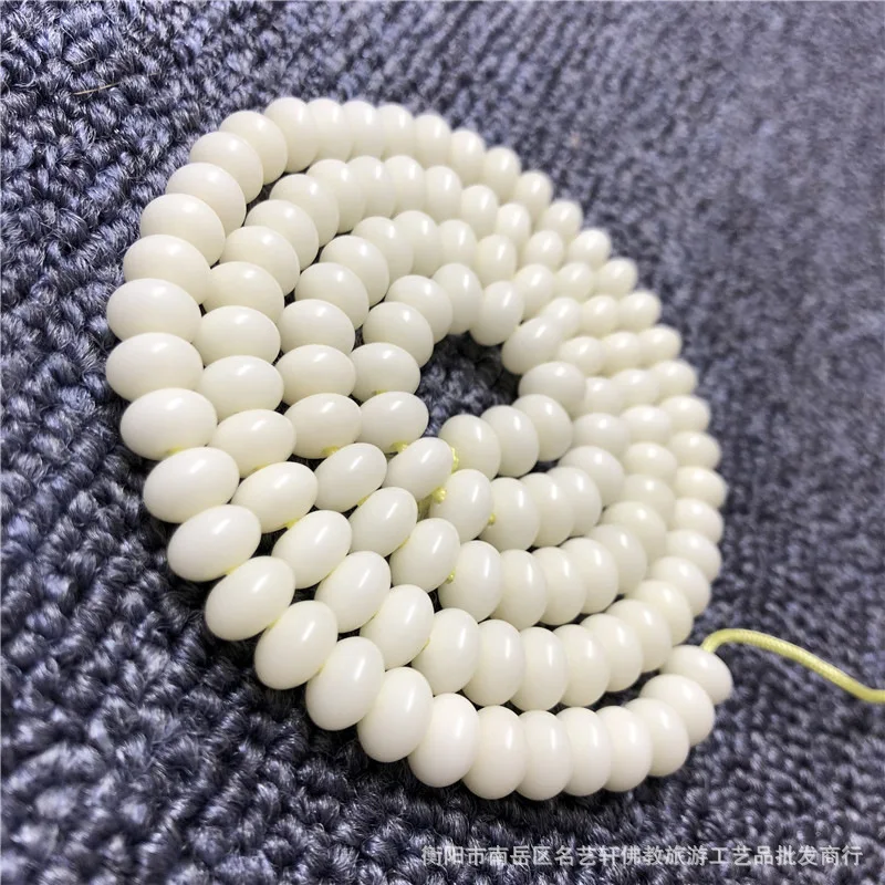 Factory Supply 108Abacus Beads-Shaped White Corypha Umbraculifea Bracelets White corypha umbraculifea108Beads Bracelet Wholesale