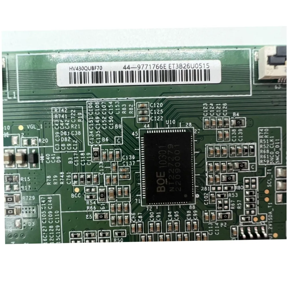New TV Tcon Board HV430QUB-F70 47-6021476 For LCD TV Screen Repairing Soft Socket