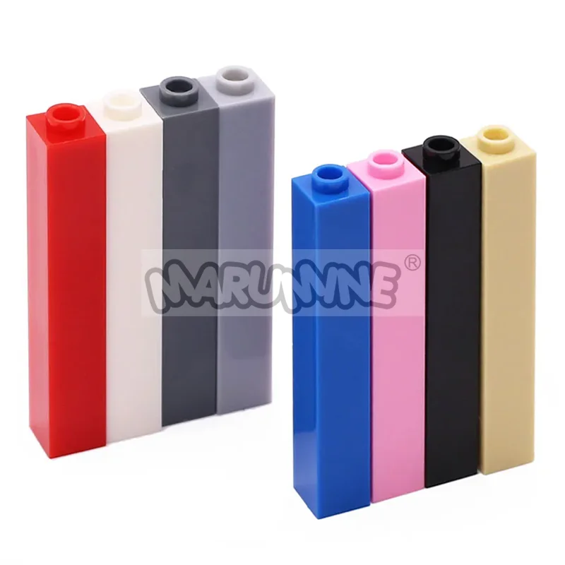 Marumine 20 قطعة الطوب MOC 2453 1x1x5 مكعب عالي كلاسيكي اللبنات منزل المدينة لتقوم بها بنفسك أجزاء ملحقات البناء السائبة