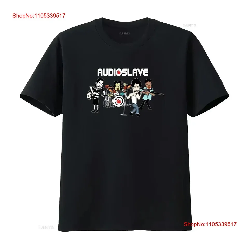 HOT Audioslave Rock band caricature white T shirt Short sleeve All