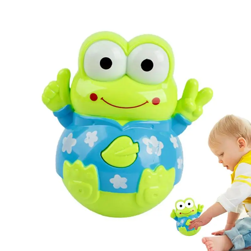 Small Musical Animal Toy Educational Cute Music Frog Figure Toy Balancing Animal Shape Toy For Promote Growth And Development