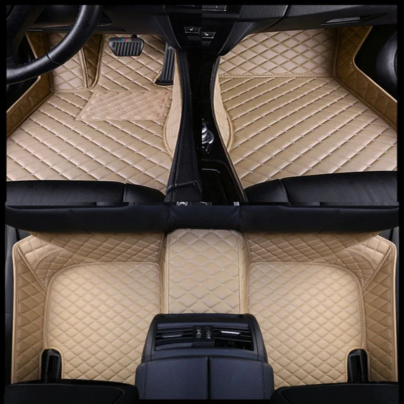 Car Floor Mats For Mitsubishi Outlander 4WD 2WD 2013 2014 2015 2016 2017 2018 2019 2020 2021 Custom Auto Foot Pads Carpet Cover image 3