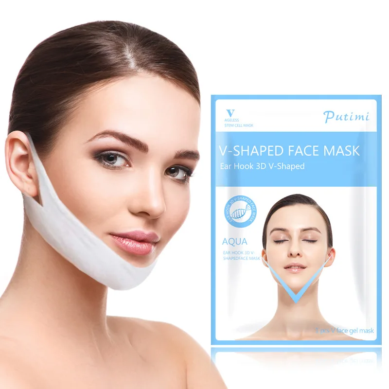 Face Slimming Ear Hanging Hydrogel Neck Slim Beauty Face Chin Care Cheek V Thin Lift Mask Shape Face-Lifting Mask Skin