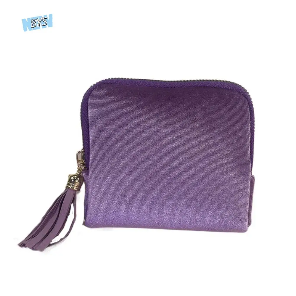

Portable Velvet Jewelry Packing Bag Bracelet Large Capacity Jewelry Storage Bag Organizer Tassel Jewelry Holder Vacation