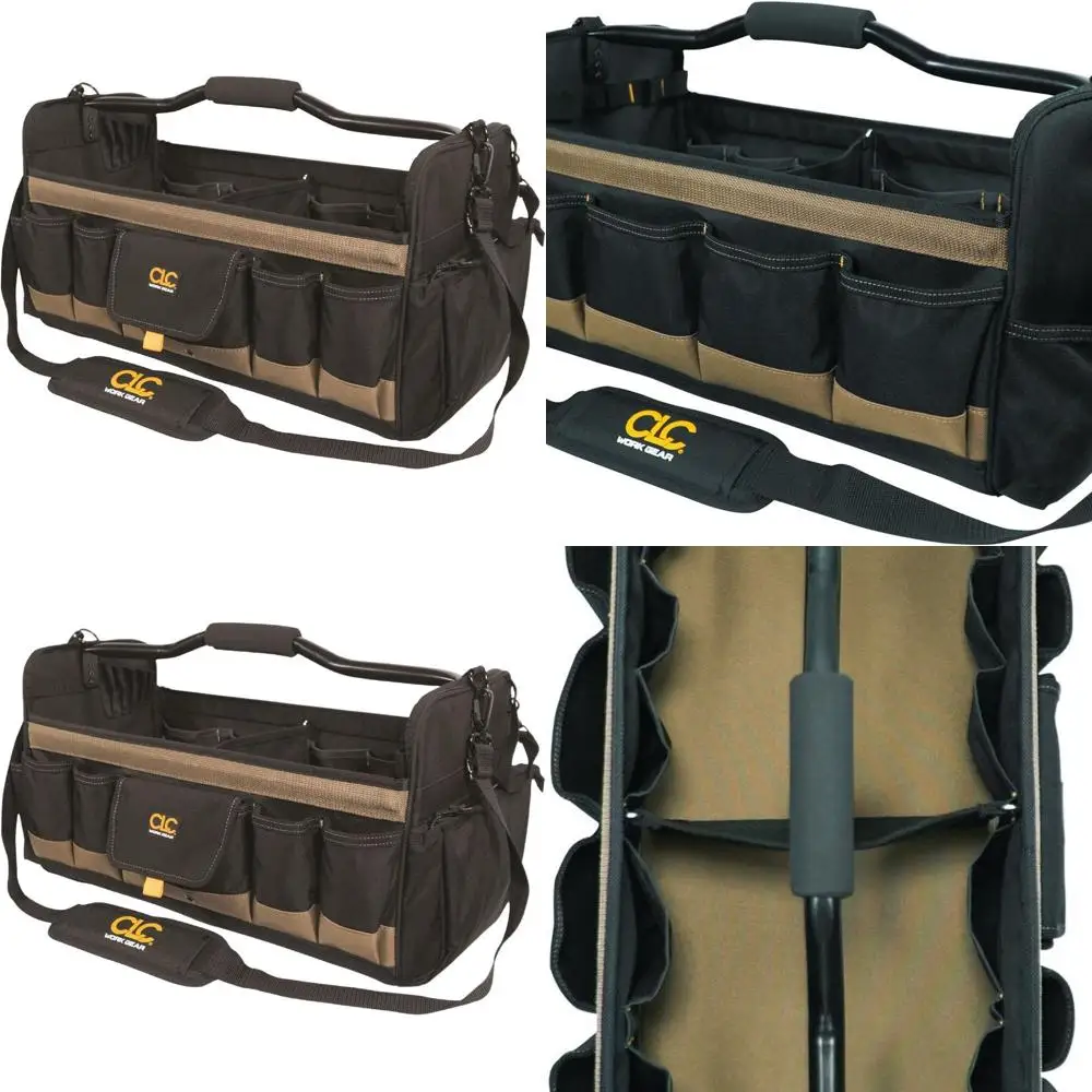 

20 Soft-Sided Toolbox with 27 Pockets, Open Top Design