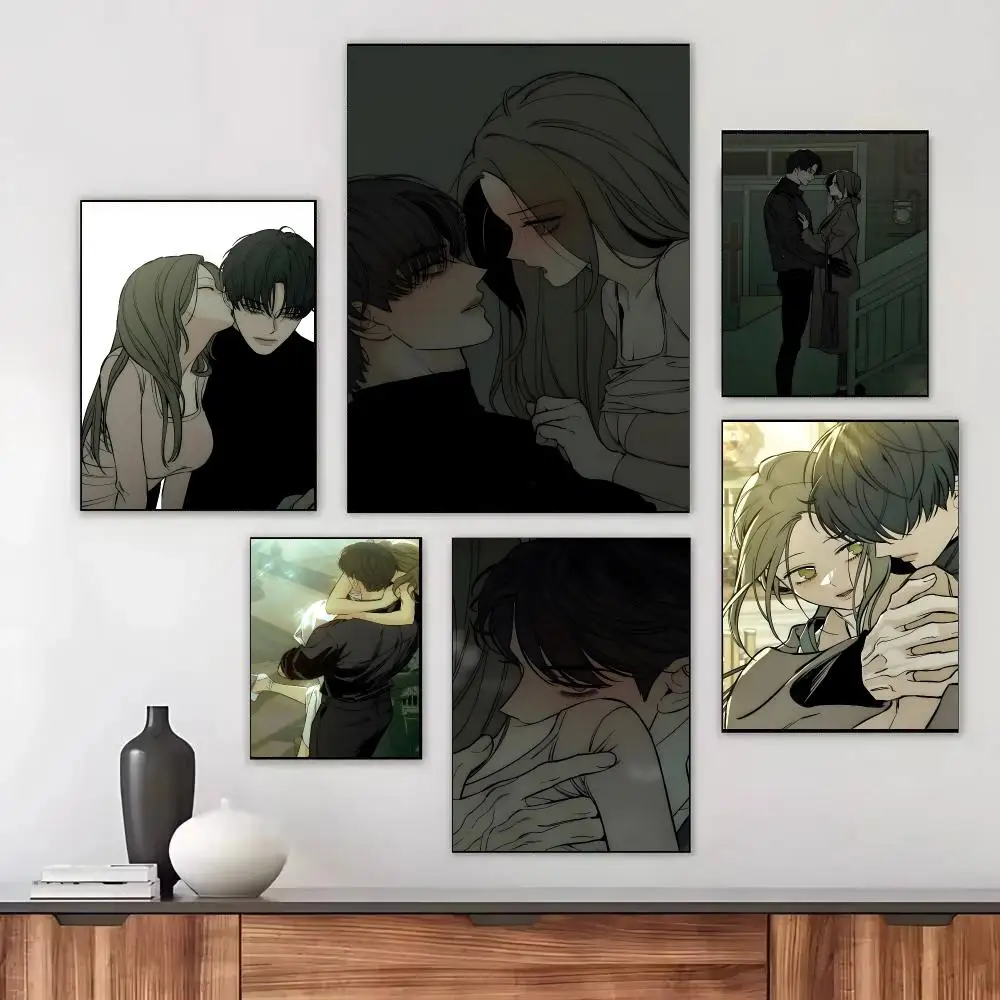 Comics Tears On A Withered Flower Poster Modern Aesthetic Print Minimalist Bedroom Living Room Home Decor Gift