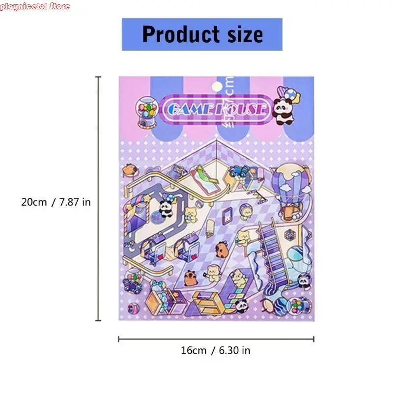 E8ba 3D миниатюрная сцена наклейка для скрапбукинга журнал альбом Альбом Кейс Кейс Ноутбук