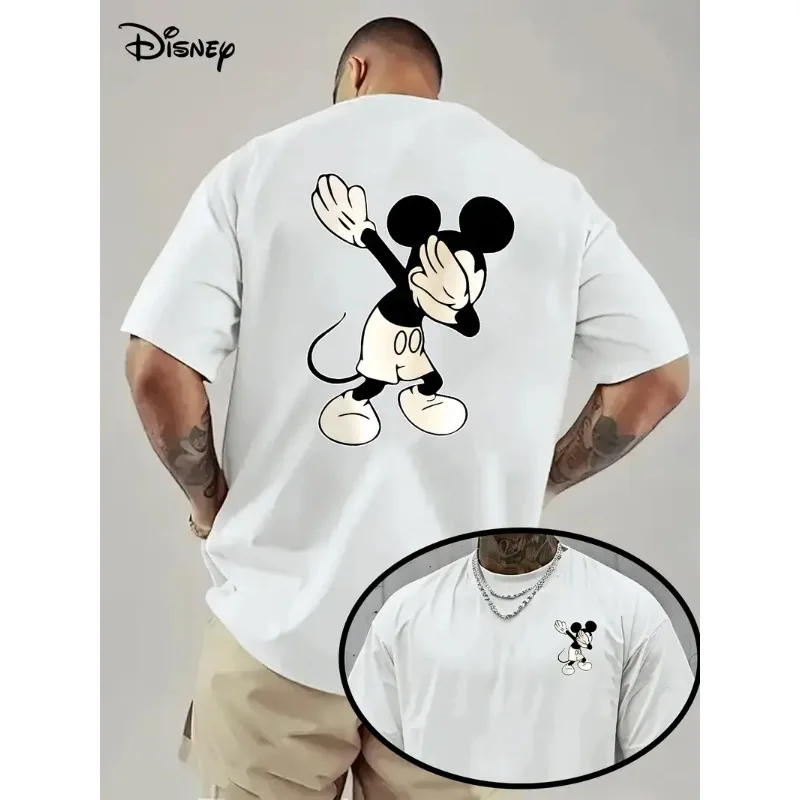 

Men's T-shirt Disney Mickey Mouse casual cotton top for vacation daily wear breathable and comfortable