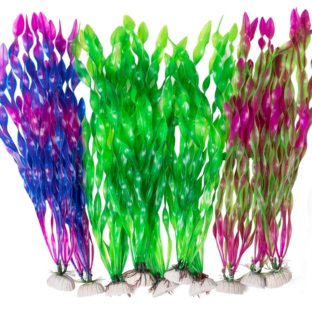 NONE Artificial Aquarium Plant Plastic 4