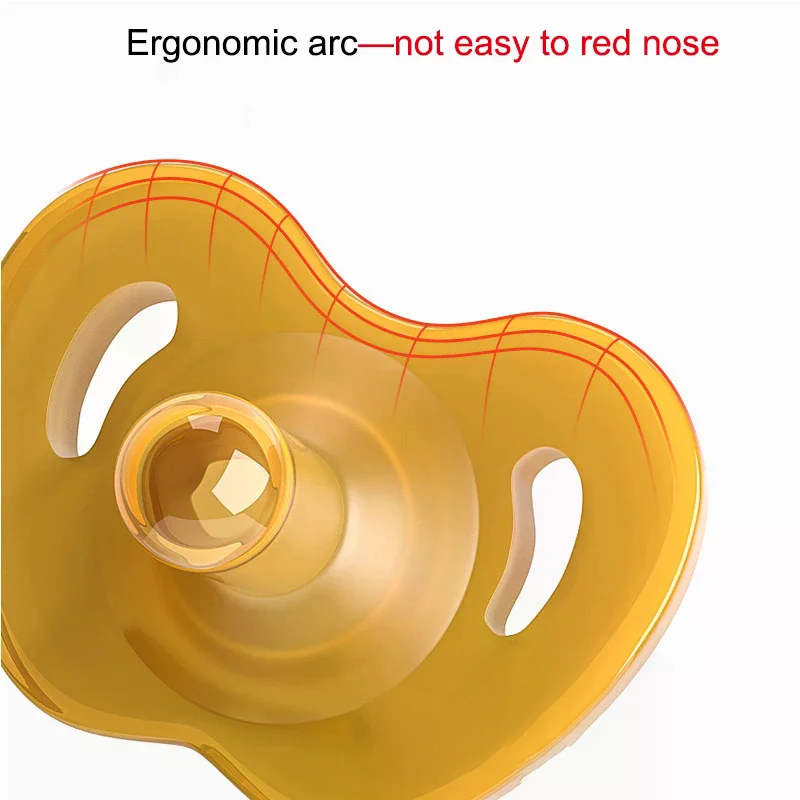 1 Set Ciuccio neonato Nuovo creativo Silicone Mela Ciuccio Giorno Testa rotonda Notte Testa piatta Scatola di immagazzinaggio Catena Massaggiagengive per bambini Giocattoli