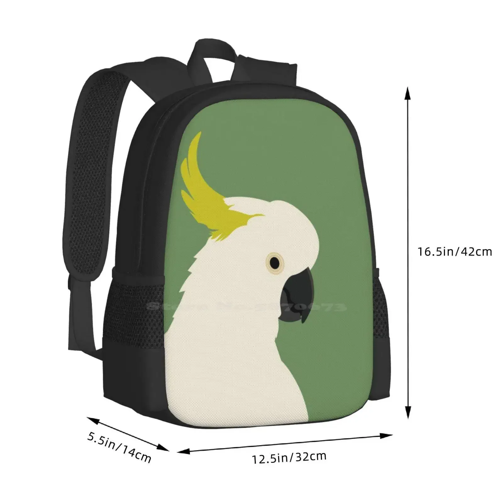 كوكاتو - الطيور الأسترالية رائجة البيع حقيبة مدرسية على ظهره حقائب الموضة طيور البقر الأسترالية الطيور الأسترالية الحيوانات الأسترالية #3