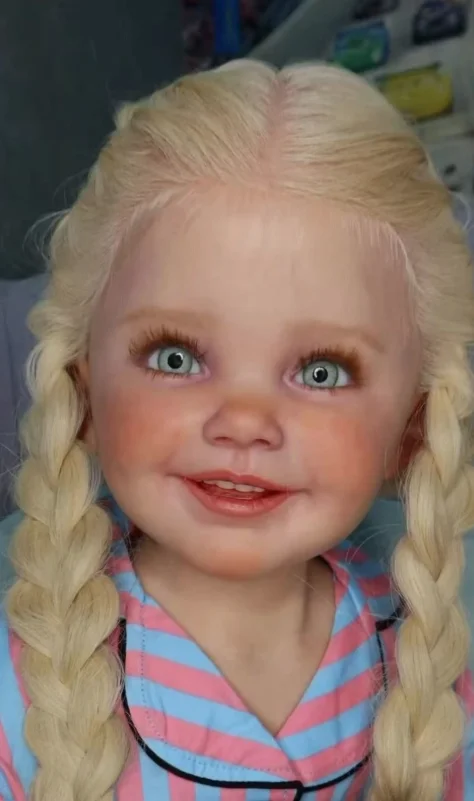 Huge Ddoll Delphi 42inch Toddler Reborn Doll Finished Kits Smile Princess Girl Rooted Hair Gifts