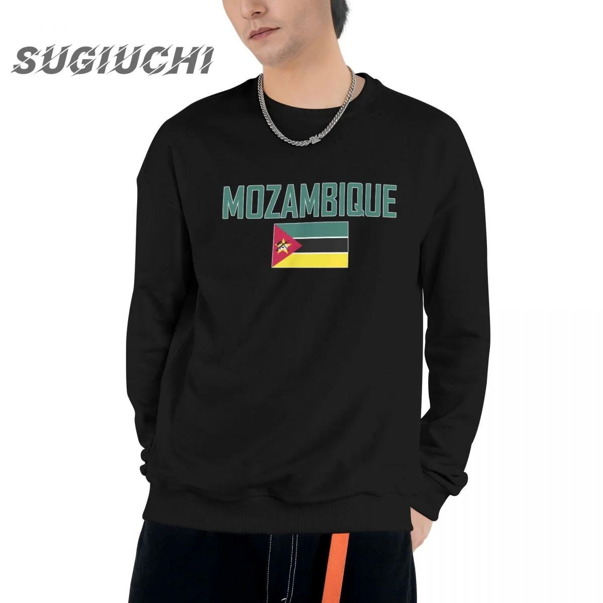 Cotton MOZAMBIQUE Country Flag With Letter Men Unisex Hoodie O Neck Sweatshirt Women Hip Hop Streetwear Tracksuit Clothing