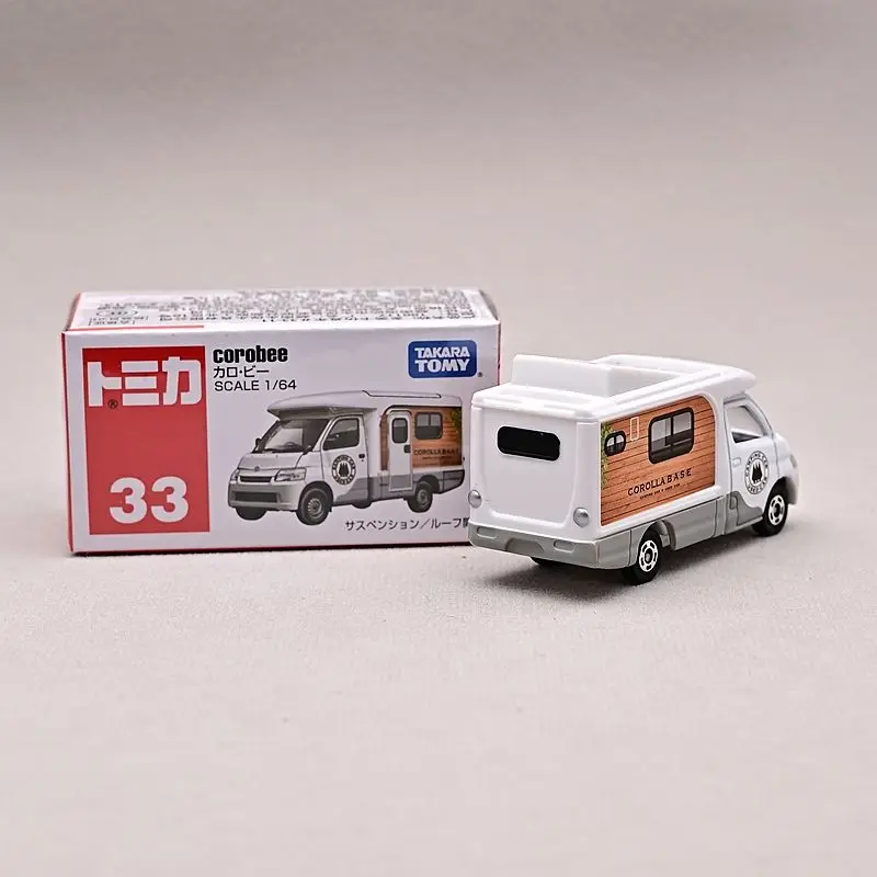 TAKARA TOMY TOMICA Toyota Camper Van 33 สีแดงสีขาวกล่องรถโมเดลของเล่นเด็ก