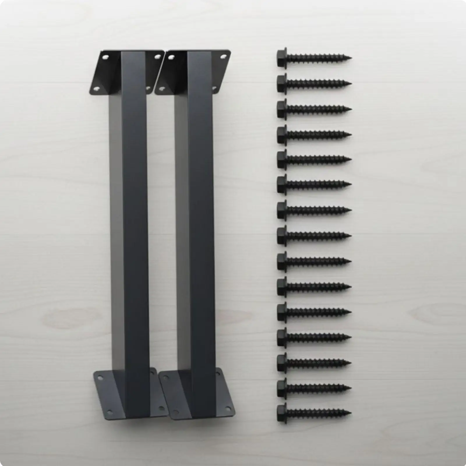 8 Pieces Triangular Steel Bracket Kit Powder-Coated Finish for Outdoor, Garden