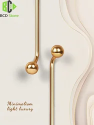 150-900mm Cabinet Door Long Handles Wardrobe Drawer High-end French Modern Minimalist Gold Silver Knob and Handles for Furniture