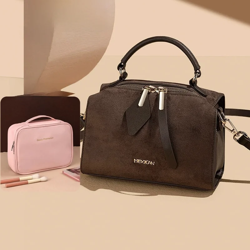 fashionable-casual-leather-crossbody-bag-women's-handbag-boston-style-commuter-shoulder-bag-soft-pu-strap-zipper-closure
