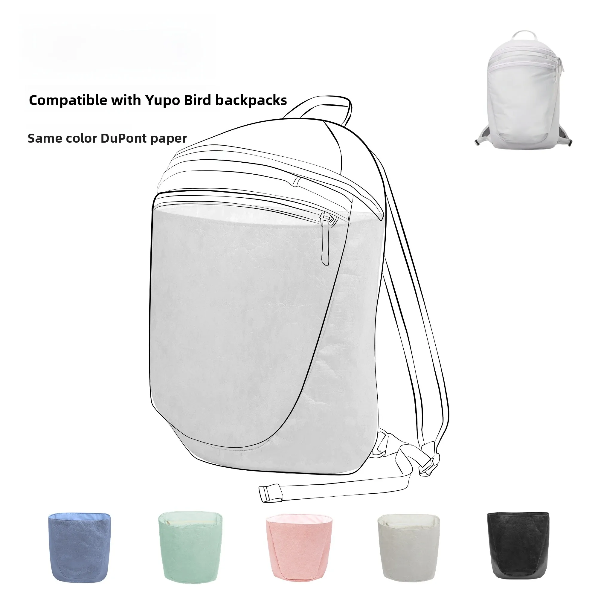 bolsa-interior-blanca-completa-dgaz-global-brand-compatible-con-ancestral-bird-heliad15-papel-dupont-del-mismo-color-para-almacenamiento-y-organizacion